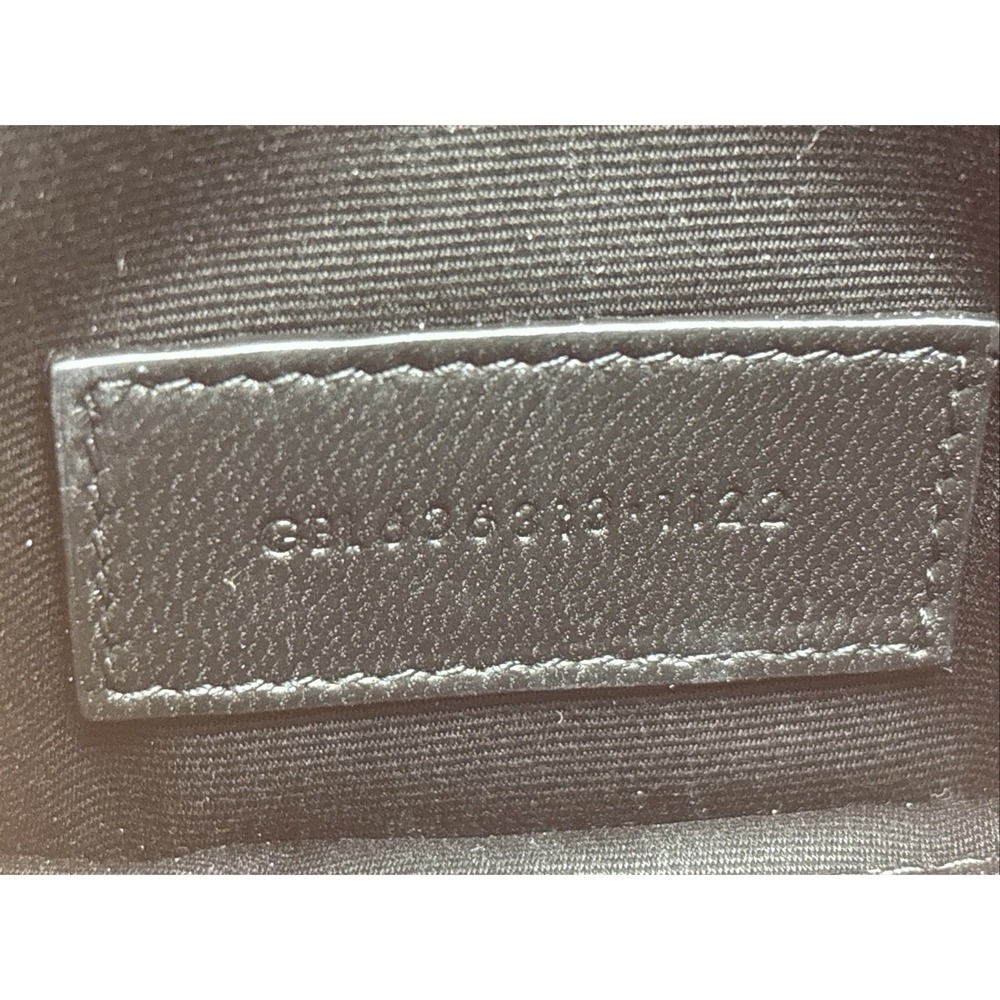 Saint Laurent Black Matelasse Gold Logo Wristlet Clutch - Picture 12 of 14